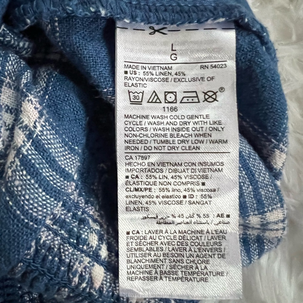 Old navy linen blend cropped jumpsuit - Picture 8 of 8